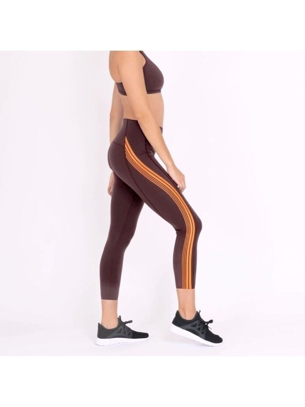 SPANX Contour orange stripe leggings. NWT Size S - Picture 2 of 10